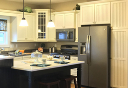 Make it a country-feel kitchen with Merillat cabinets